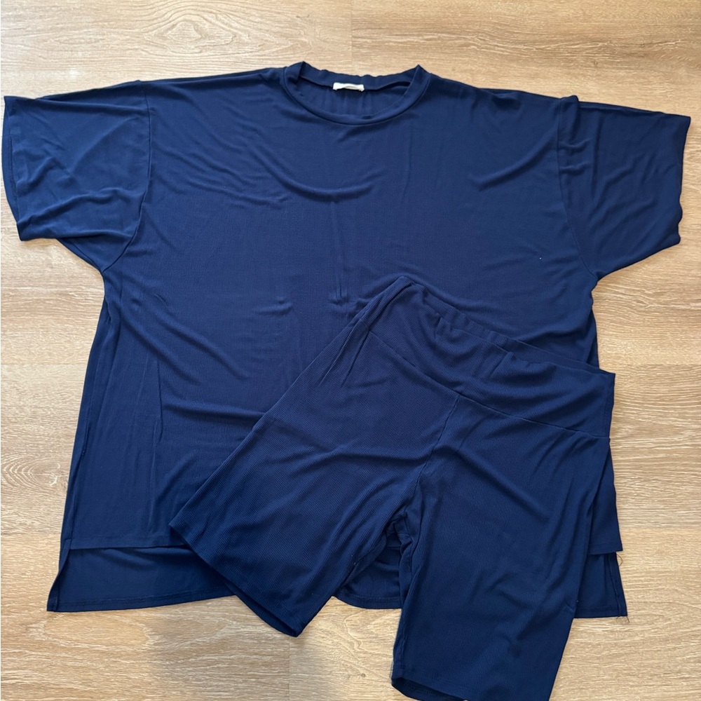 Shop Talulah ribbed Novi tee + shorts set